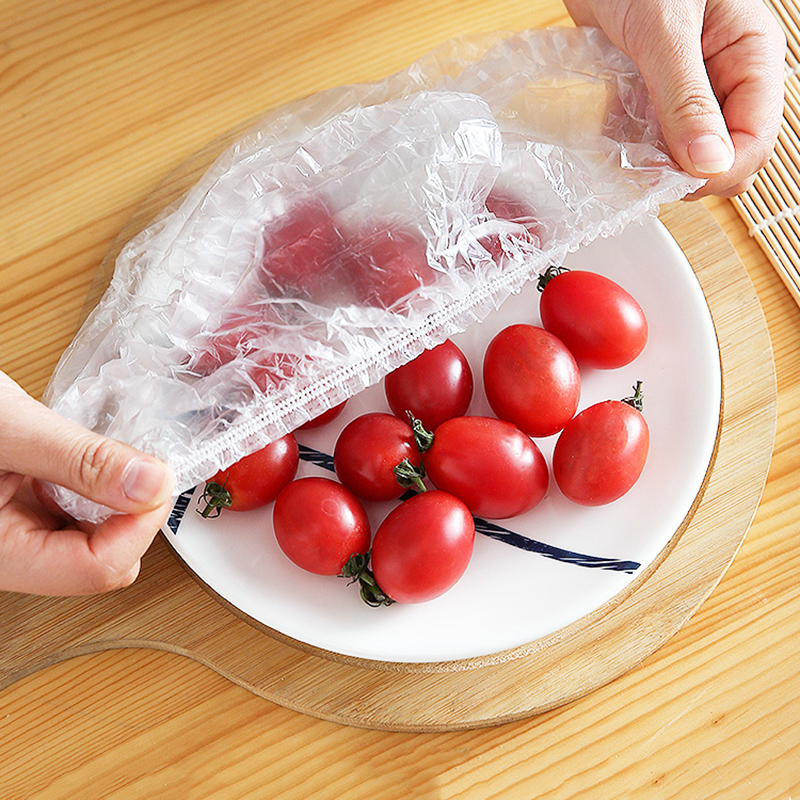 Silicone Stretch Lid - Disposable Food Storage Covers Bags for