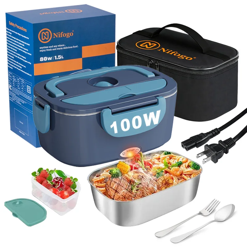 Food Storage Warehouse - 100W Electric Heating Lunch Box 1.5L,