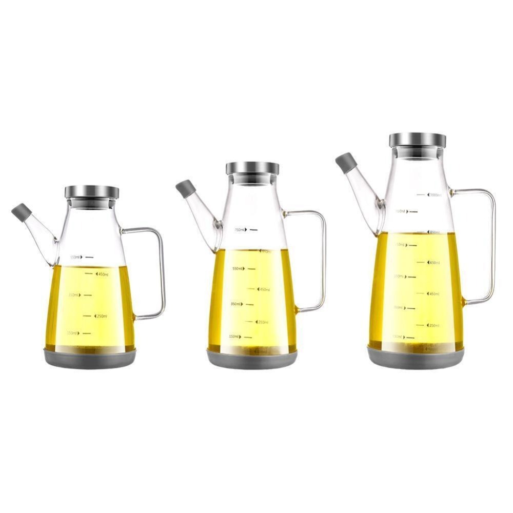 Food Storage Glass Containers Large - Food-grade Oil Dispenser Bottle Leak-Proof Large