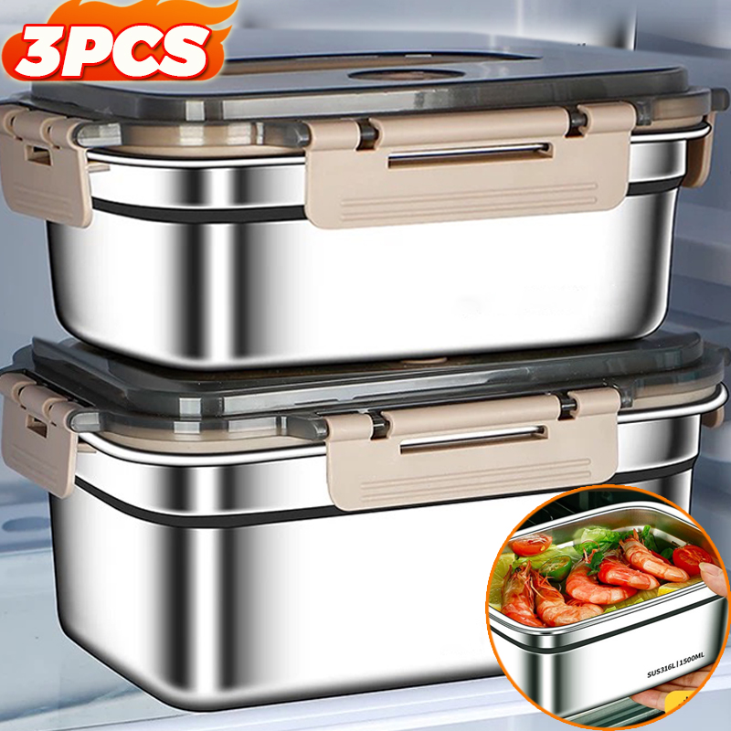 Food Storage Stainless Steel - Large Capacity Bento Box Stainless Steel