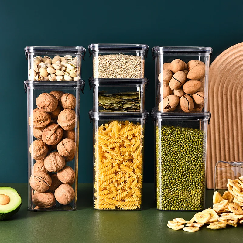Food Storage Glass Containers Large - yes1PC Grain Jar Kitchen Sealed Container