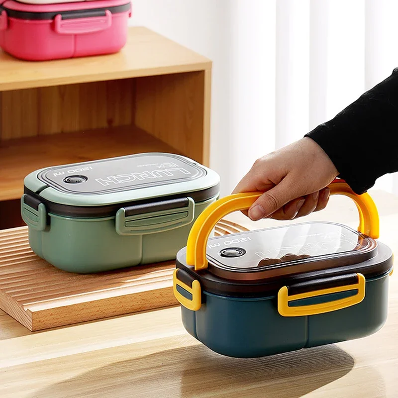 Food Storage Drawer Organizer - Hot Single Double-layer Lunch Box Compartment