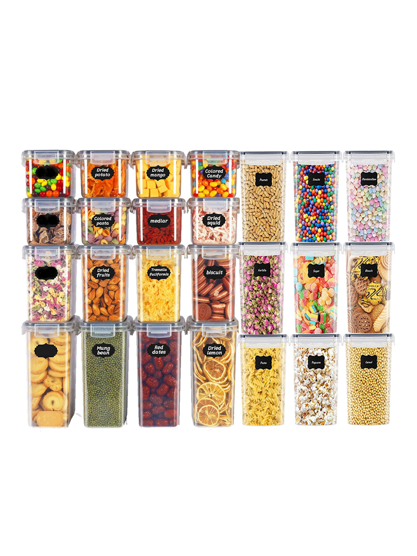 Food Storage Order - 48pcs, Sealed Food Storage Containers with