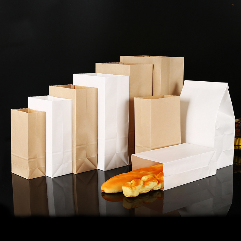 25/50pcs Brown Kraft Paper Bag - Zebra Food Storage 评论和价格