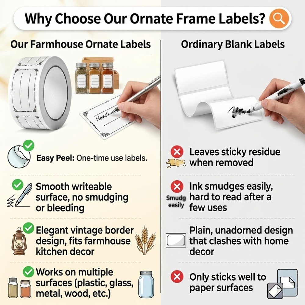Writable Stickers Blank Rectan - Food Storage Jar Labels 评论和价格