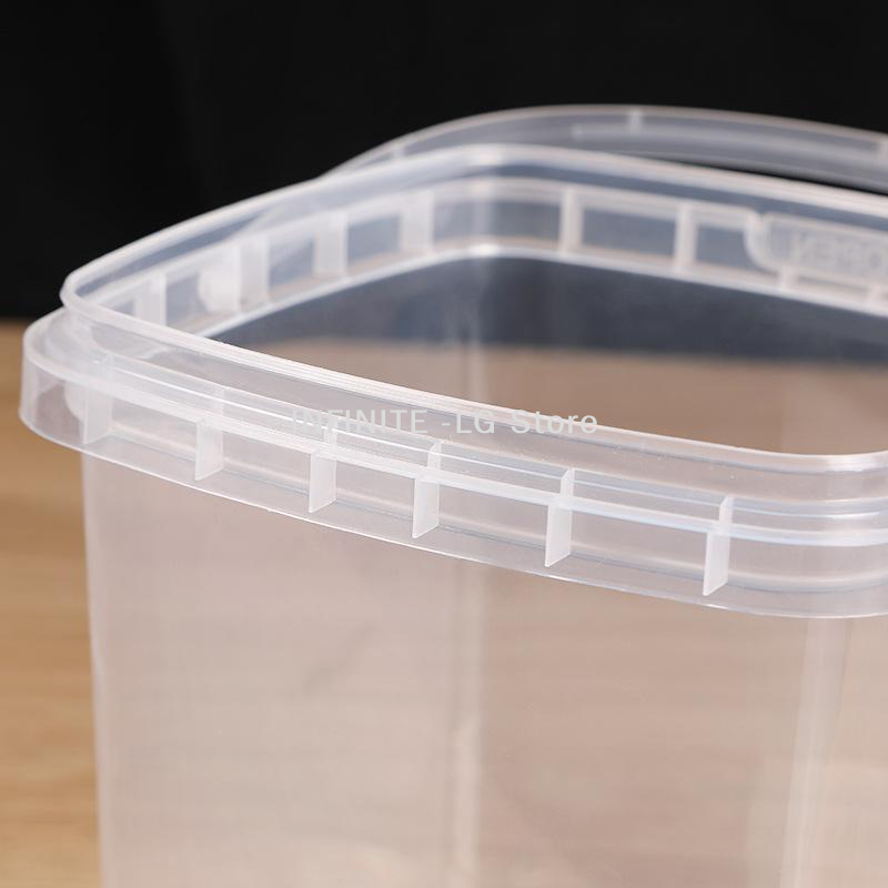 10pcs Plastic 500/1000 ML Buck - Food Storage With Lids 评论和价格