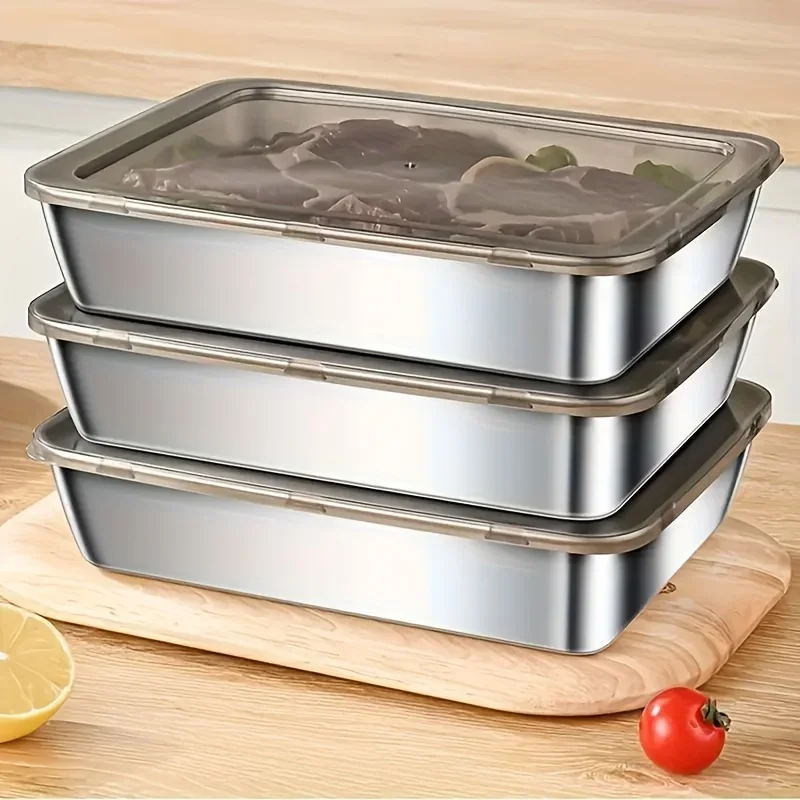 5pcs Stainless Steel Food Stor - Food Storage Home 评论和价格