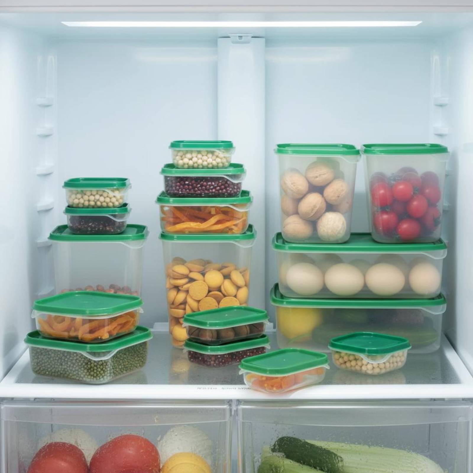 17 Pieces Fridge Storage Box S - Food Storage With Lids 评论和价格
