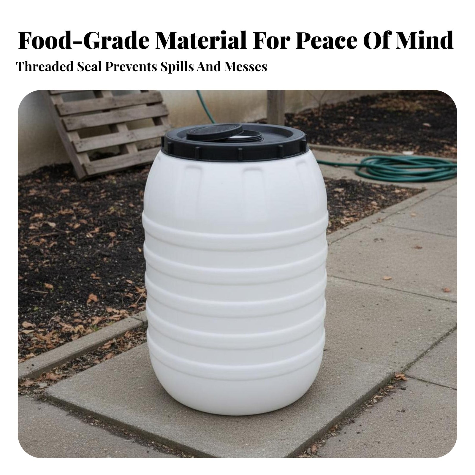 Food Grade Plastic Barrel Airt - Food Storage With Lids 评论和价格