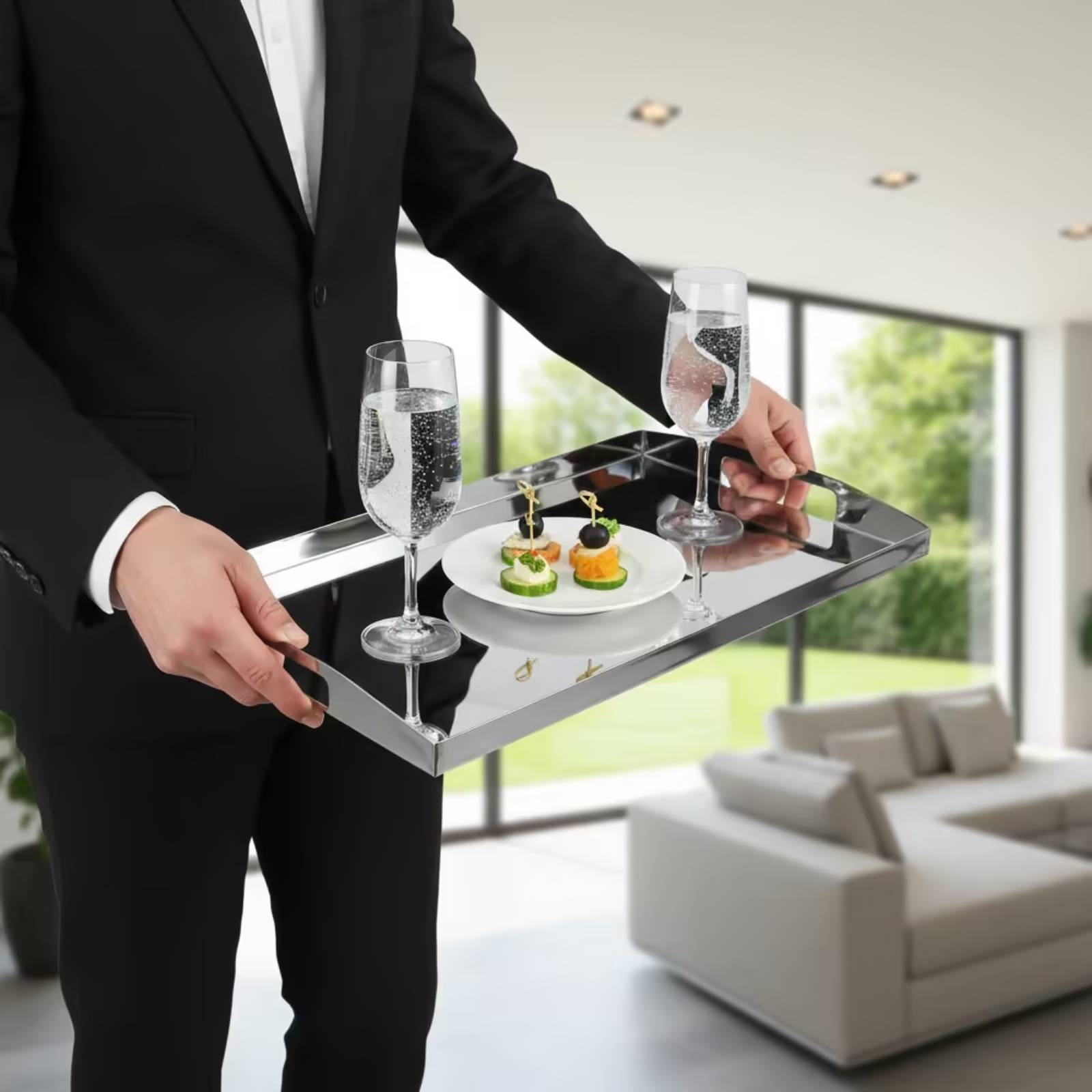 Stainless Steel Tray Mirrored  - Food Storage Stainless Steel 评论和价格