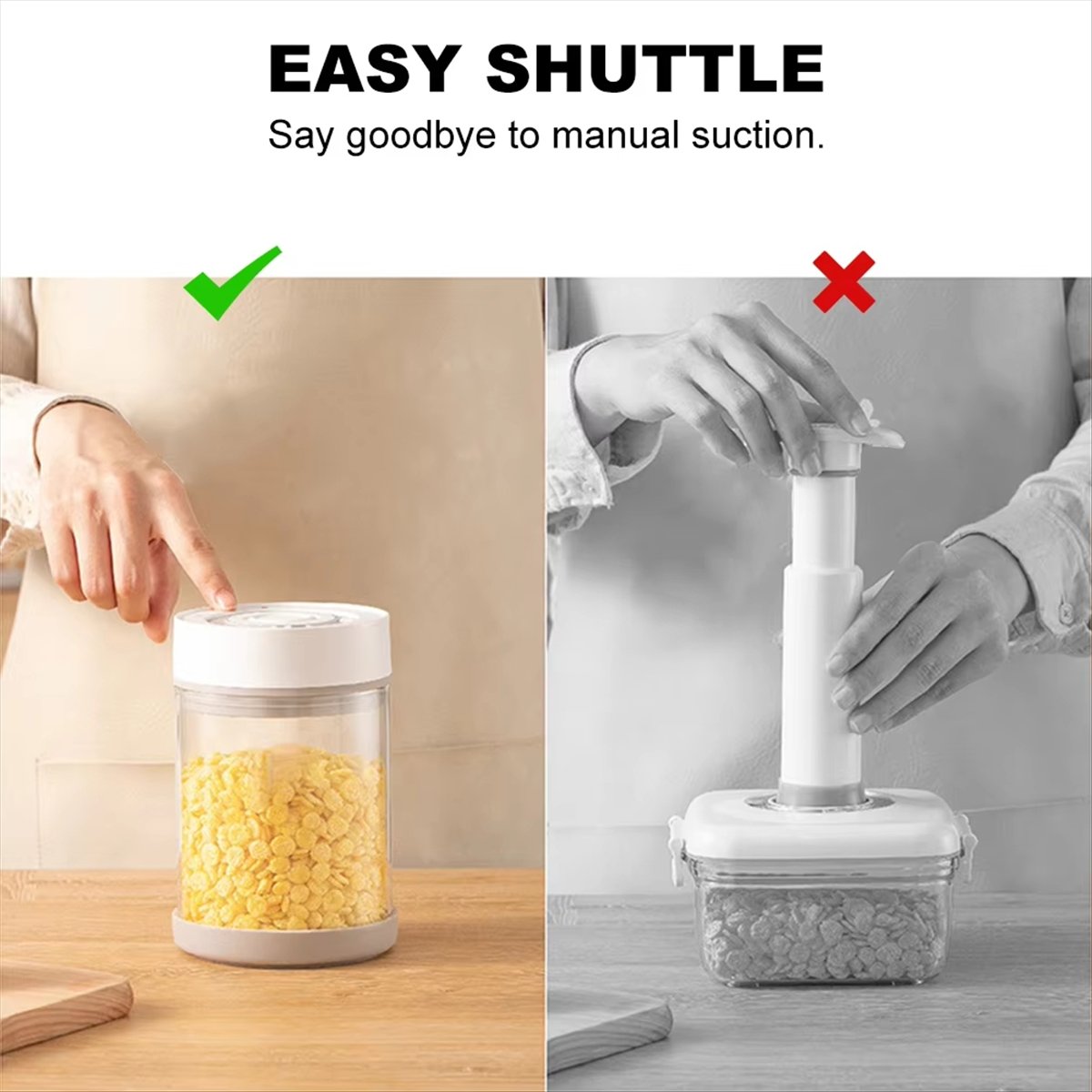 TOP RATED~ Vacuum Glass Jar fo - Food Storage Glass Containers Large 评论和价格