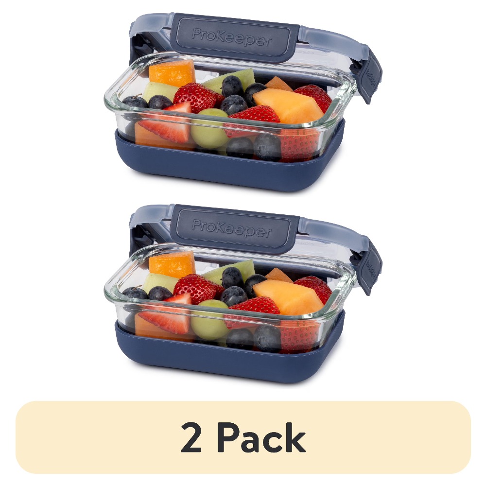 2 Pack 1.6 Cup Glass Food Stor - Food Storage Meal Prep 评论和价格