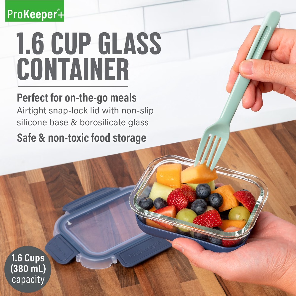 2 Pack 1.6 Cup Glass Food Stor - Food Storage Meal Prep 评论和价格