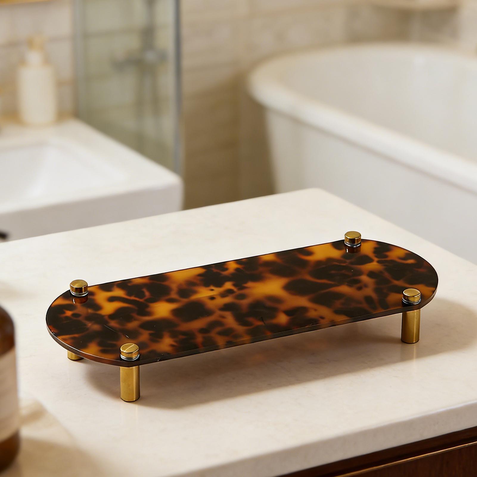 Bathroom Counter Tray Tortoise - Food Storage Home 评论和价格