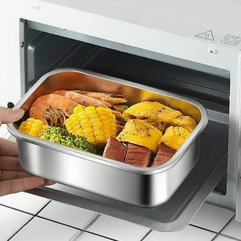 Large Capacity Bento Box  Stai - Food Storage Stainless Steel 评论和价格