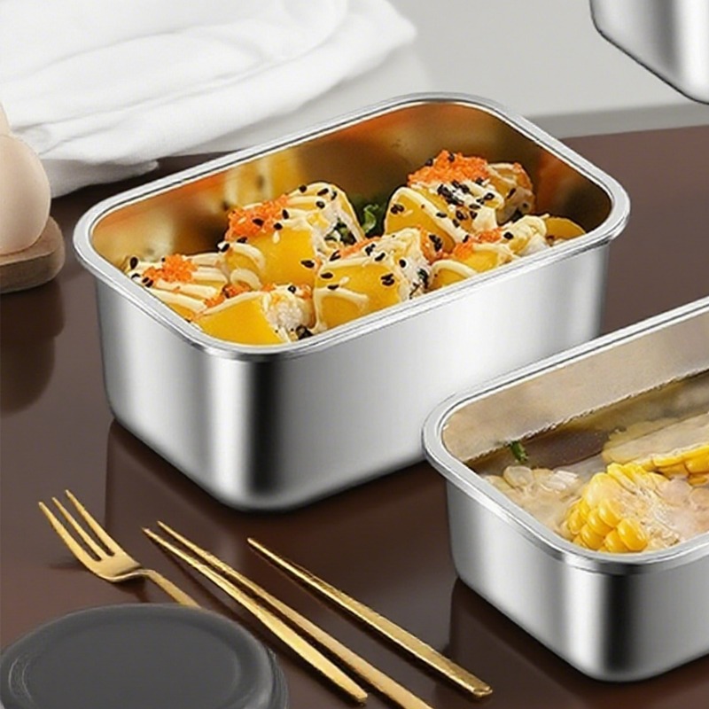 Large Capacity Bento Box  Stai - Food Storage Stainless Steel 评论和价格