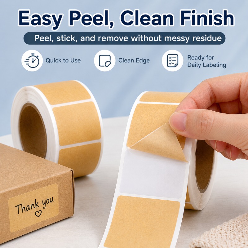 Writable Kraft Label Stickers  - Food Storage Jar Labels 评论和价格
