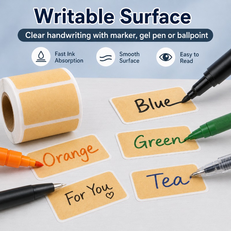 Writable Kraft Label Stickers  - Food Storage Jar Labels 评论和价格