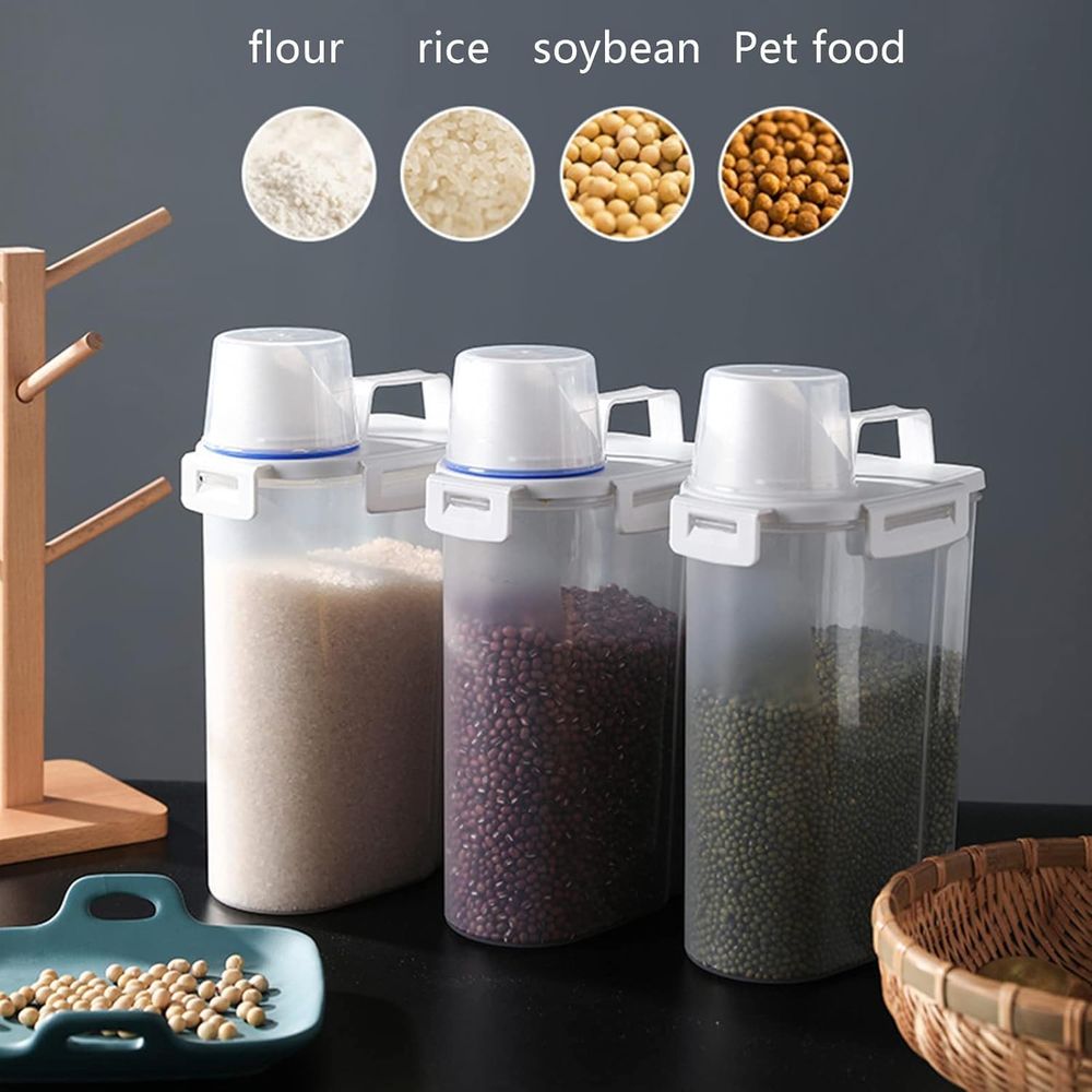 5.5 Lbs Rice Airtight Dry Food - Food Storage Bins 评论和价格