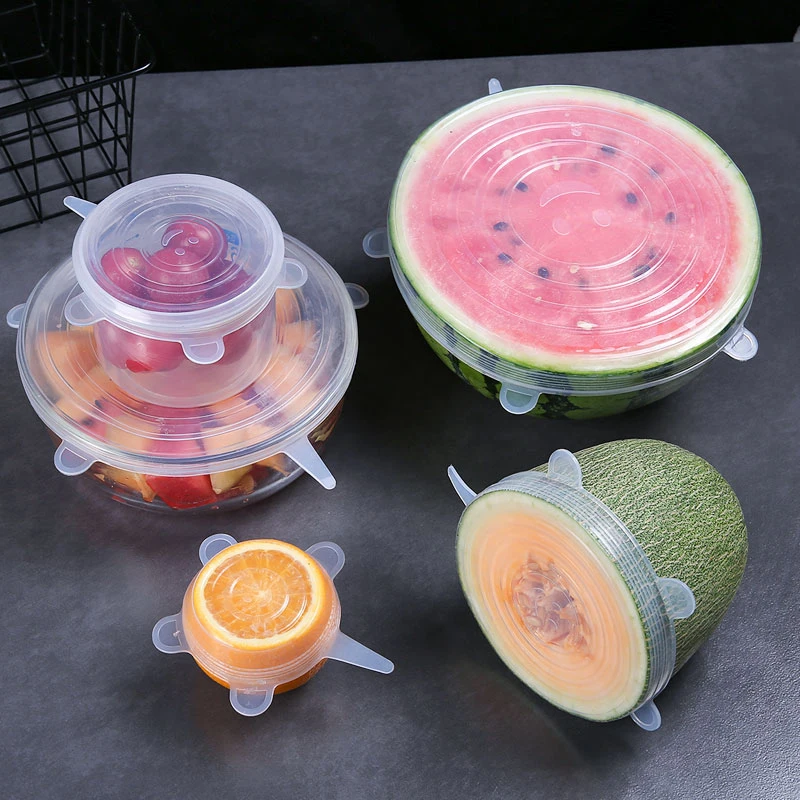 6PCS Adaptable Lid Silicone Co - Silicone Stretch Lid 评论和价格