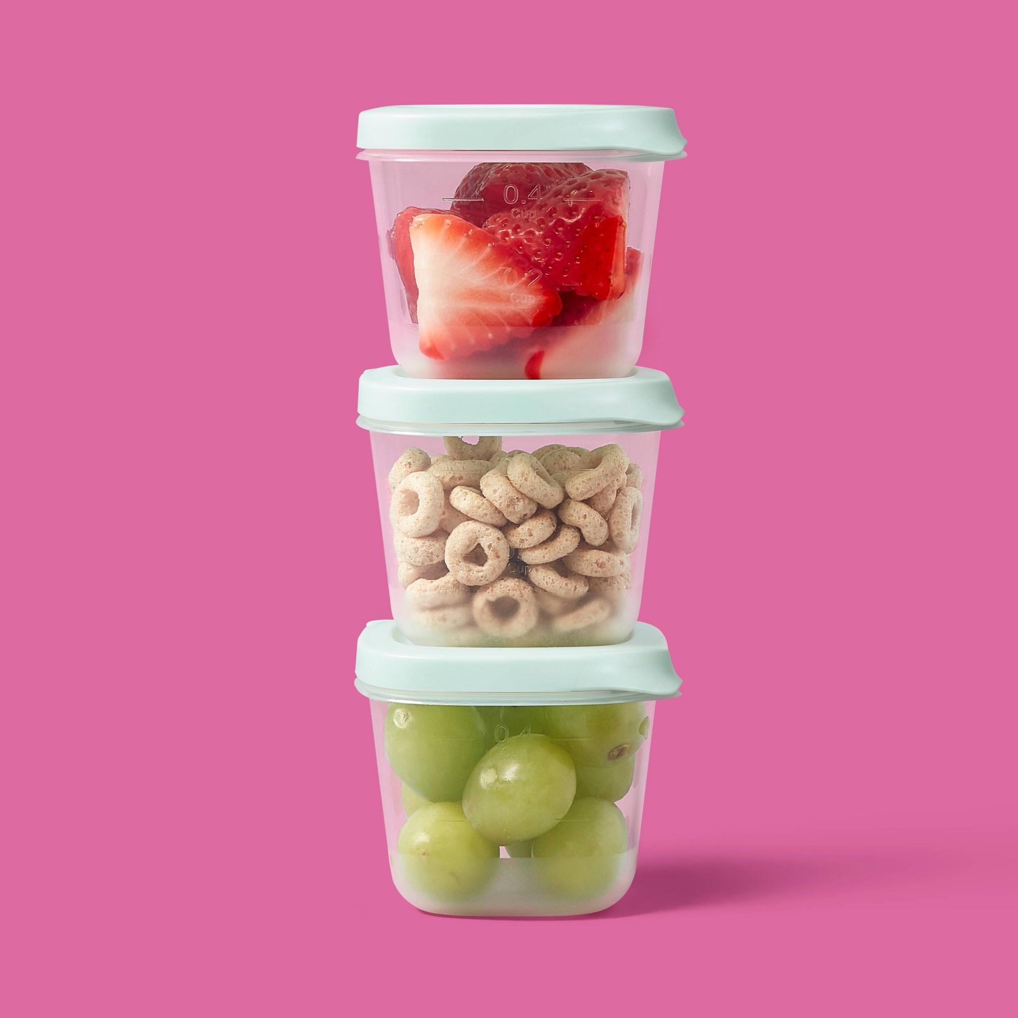 4ct Mini Square Half Cup Food  - Food Storage Meal Prep 评论和价格