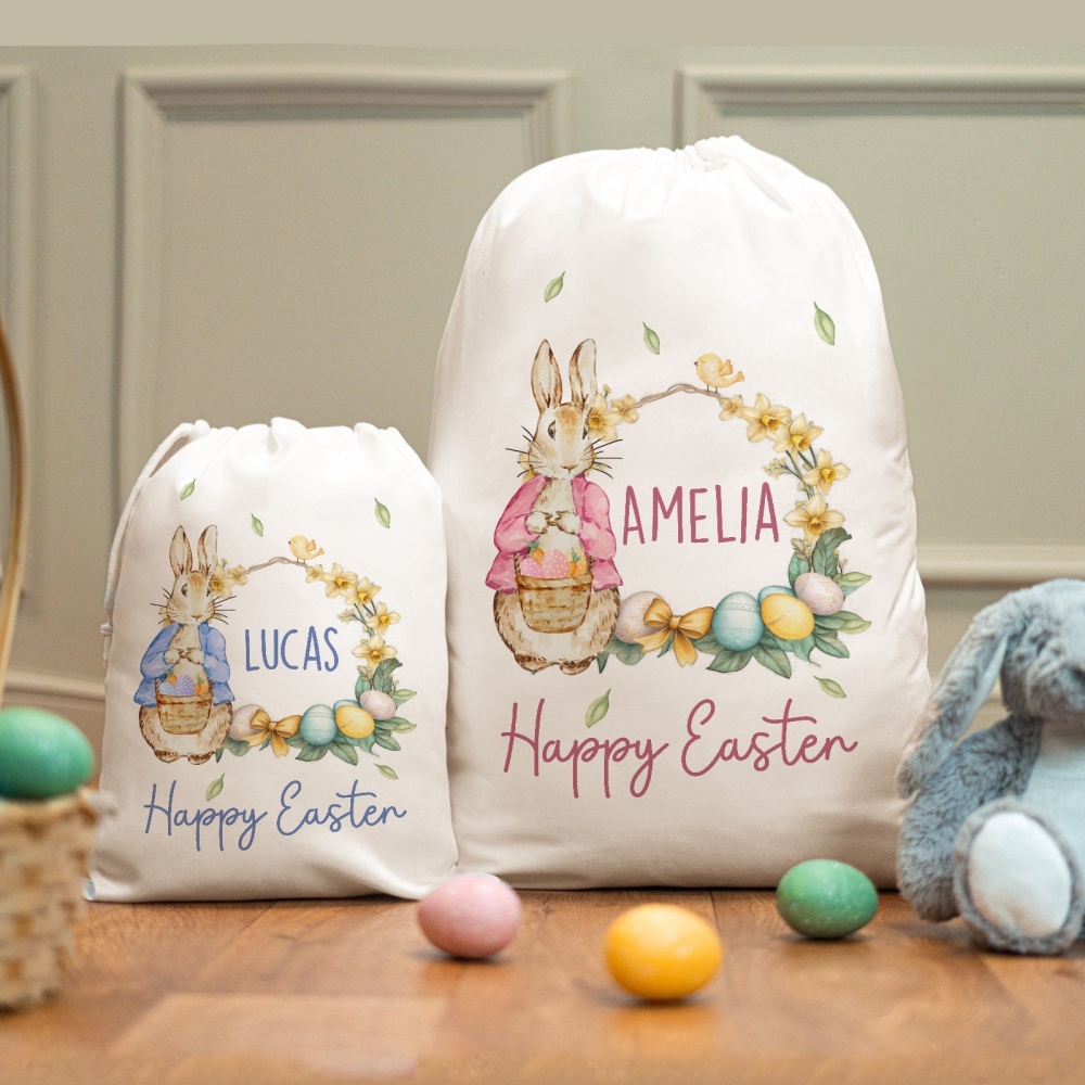 Custom Name Happy Easter Bunny - Zebra Food Storage 评论和价格