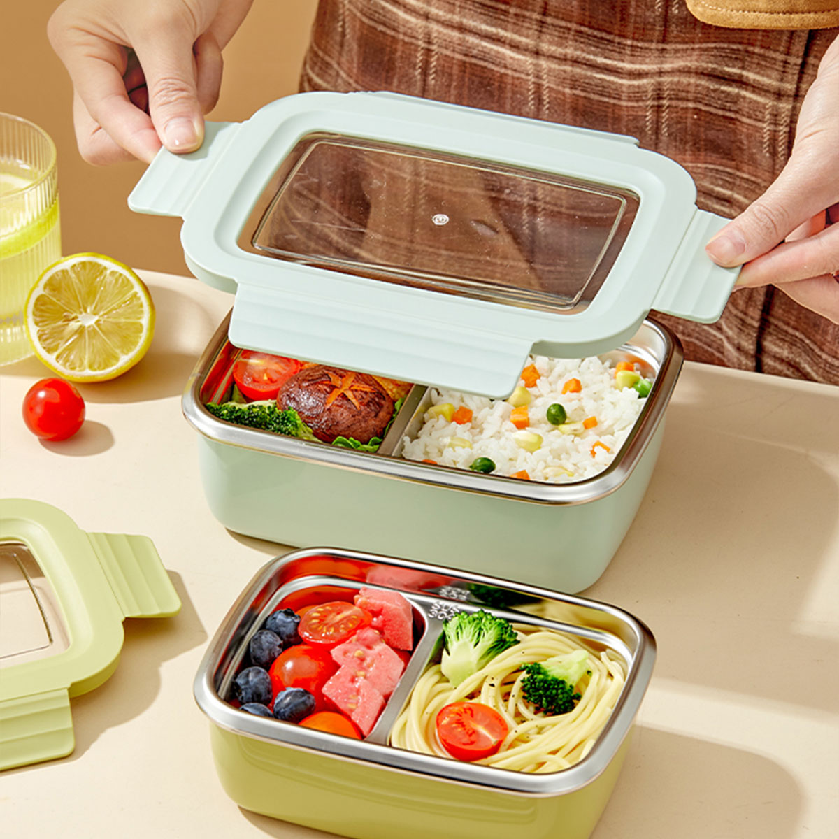Microwave 304 Stainless Steel  - Food Storage Drawer Organizer 评论和价格