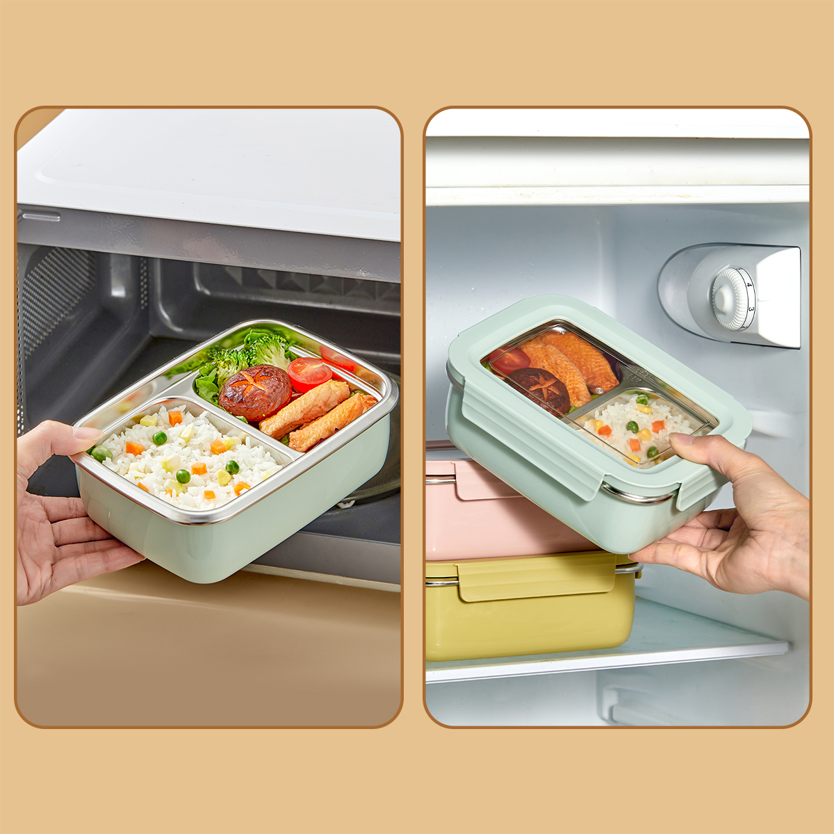Microwave 304 Stainless Steel  - Food Storage Drawer Organizer 评论和价格