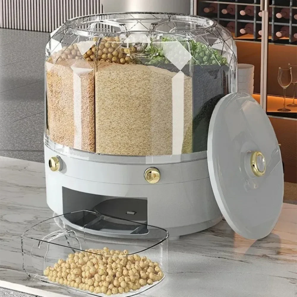 Food Grade Rotating Grain Disp - Food Storage Drawer Organizer 评论和价格
