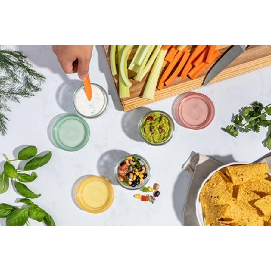 Color Lock Glass Meal Prep Set - Food Storage With Lids 评论和价格