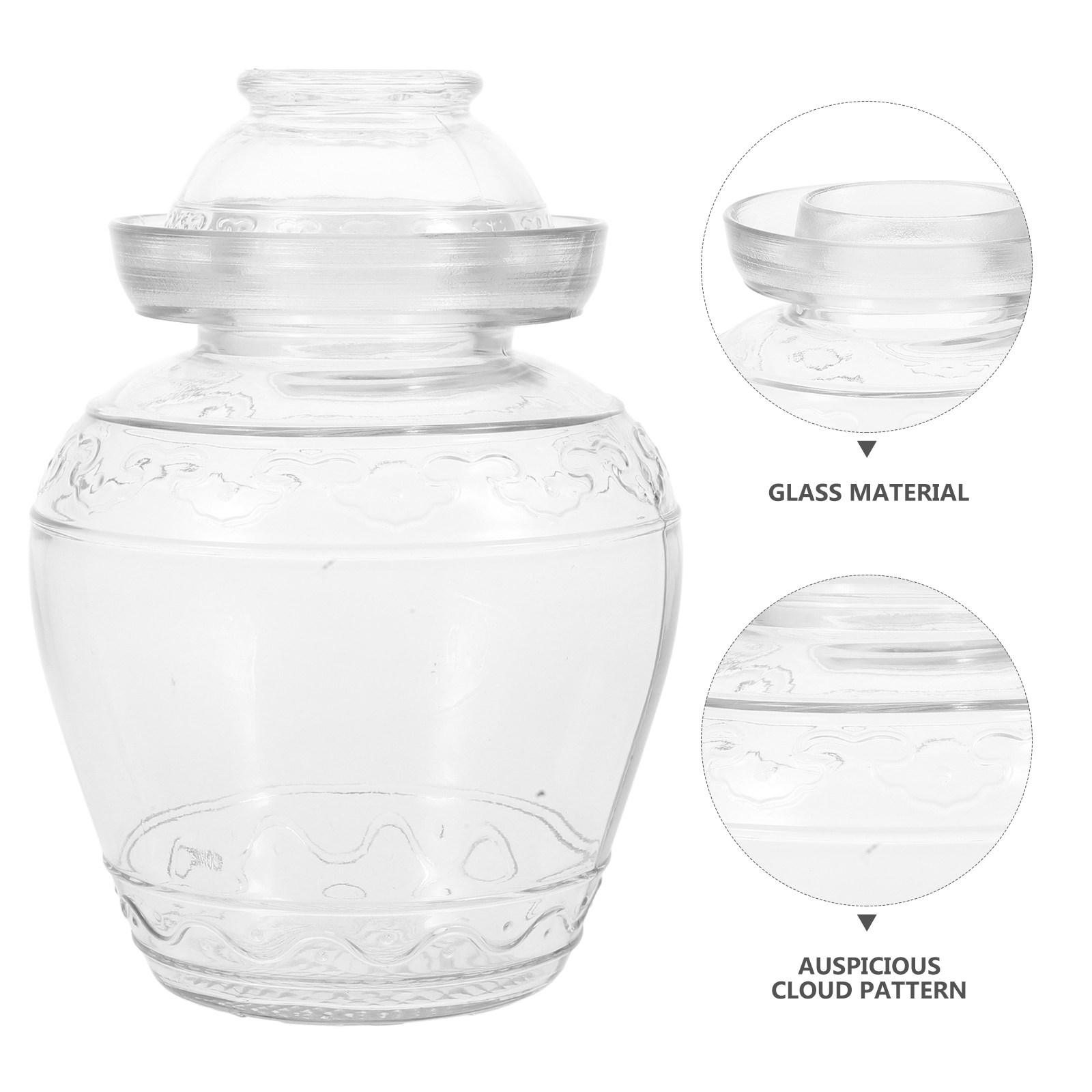 Large Capacity Glass Pickle Ja - Food Storage Glass Containers Large 评论和价格