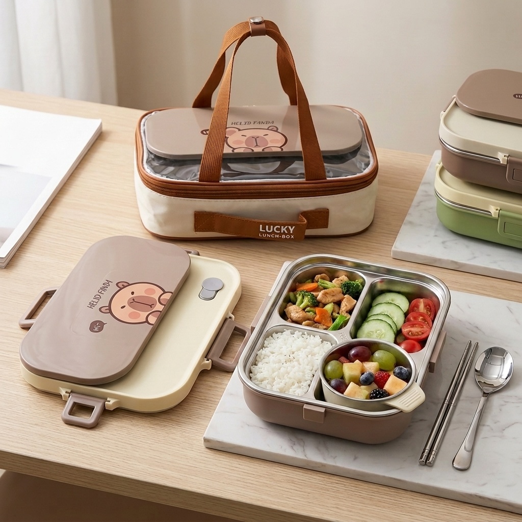 304 Stainless Steel Bento Lunc - Food Storage Drawer Organizer 评论和价格