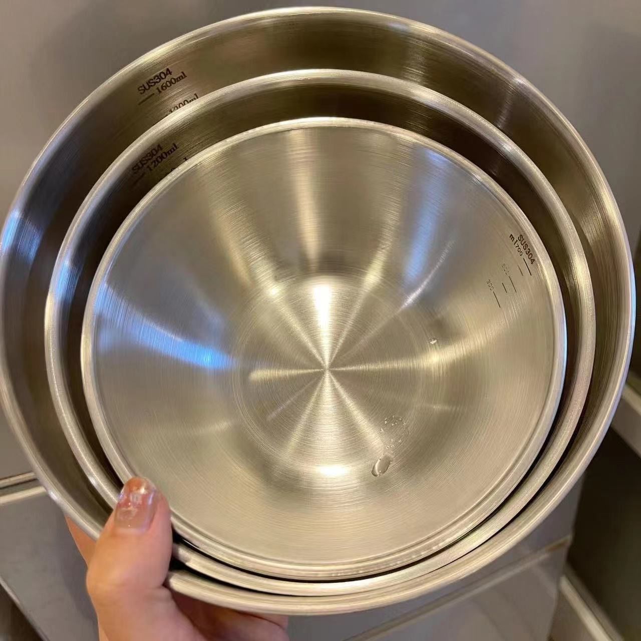 1-3 Stainless Steel Bowl Set w - Food Storage Home 评论和价格