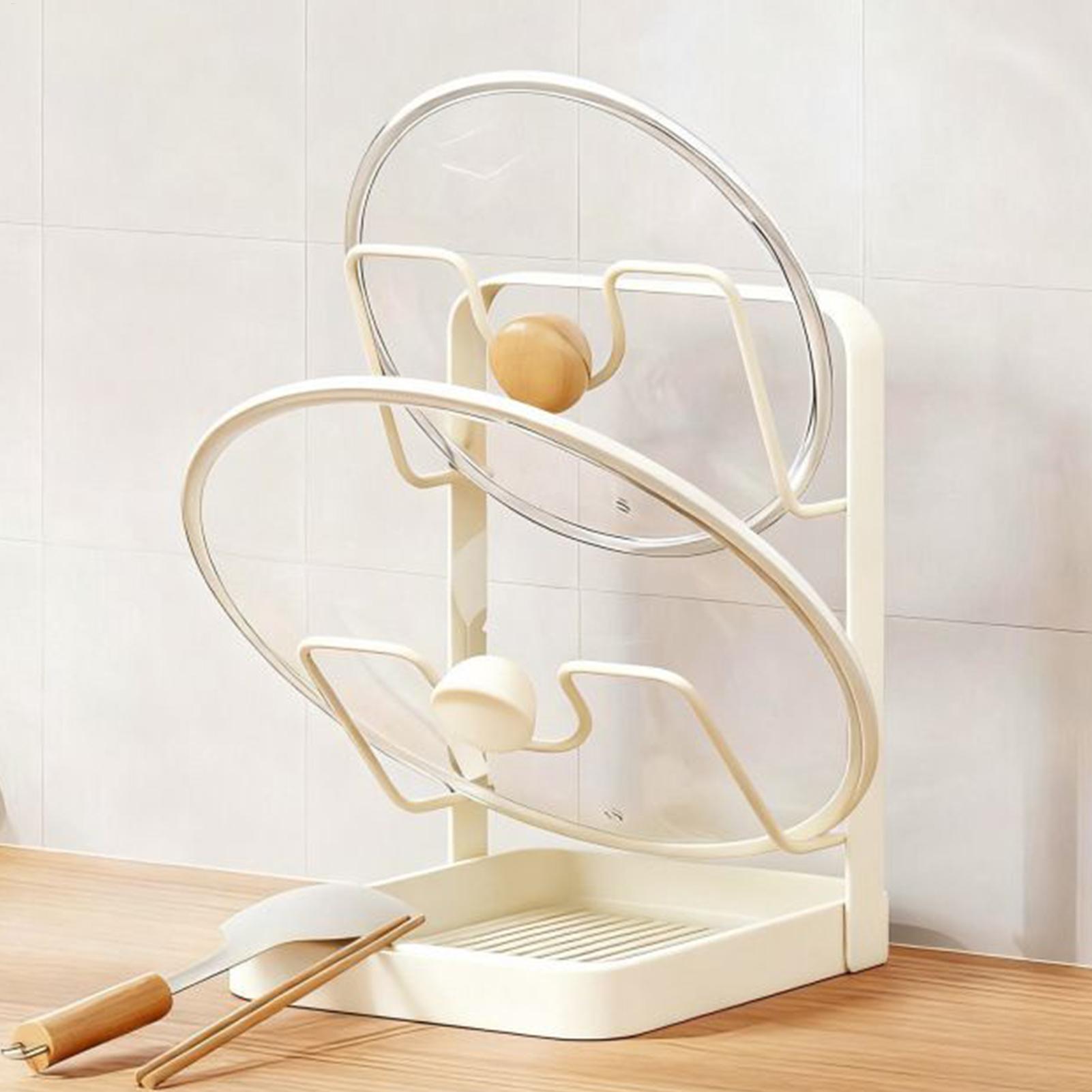 Pot Lid Organizer Anti-Slip Ki - Food Storage Room 评论和价格