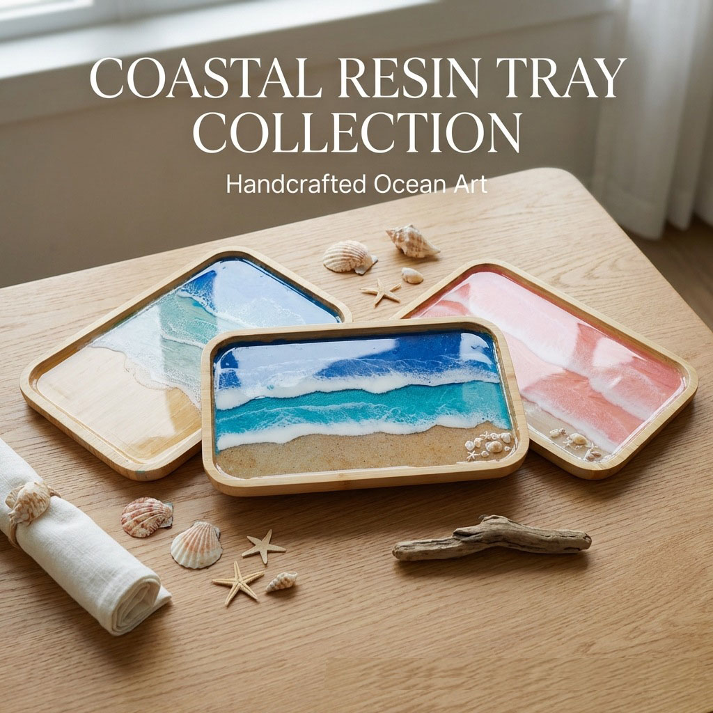 Epoxy Resin Ocean Art Decorati - Food Storage Room 评论和价格