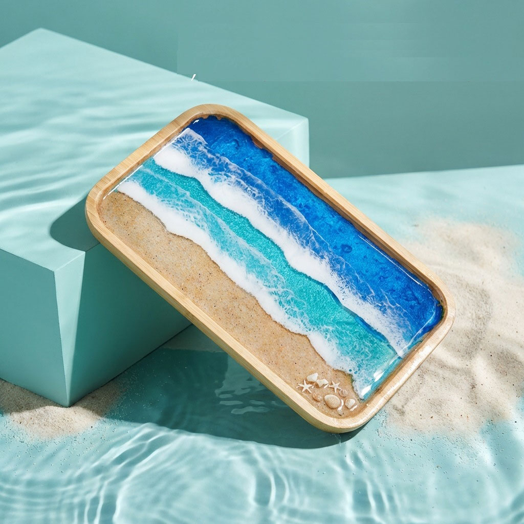 Epoxy Resin Ocean Art Decorati - Food Storage Room 评论和价格