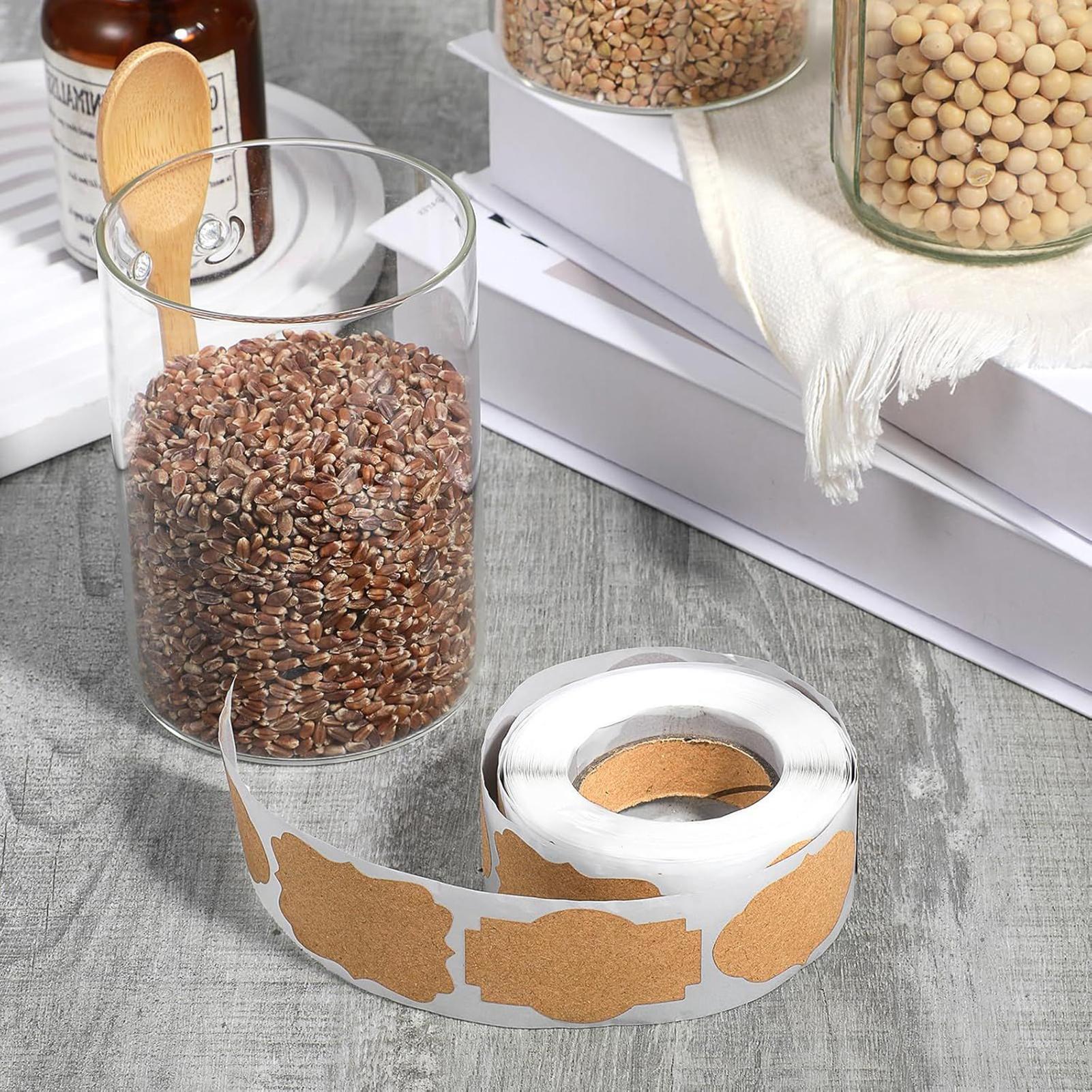 300 PCS Jar Labels Stickers Wr - Food Storage Jar Labels 评论和价格