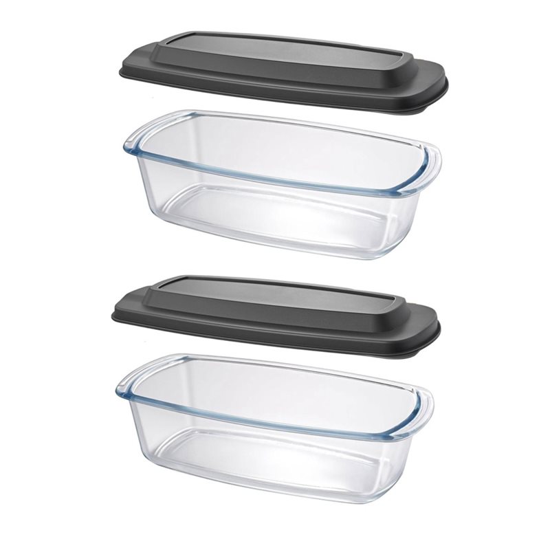 ABMR-Loaf Pan 2-Pack LARGE 7.6 - Food Storage Glass Containers Large 评论和价格