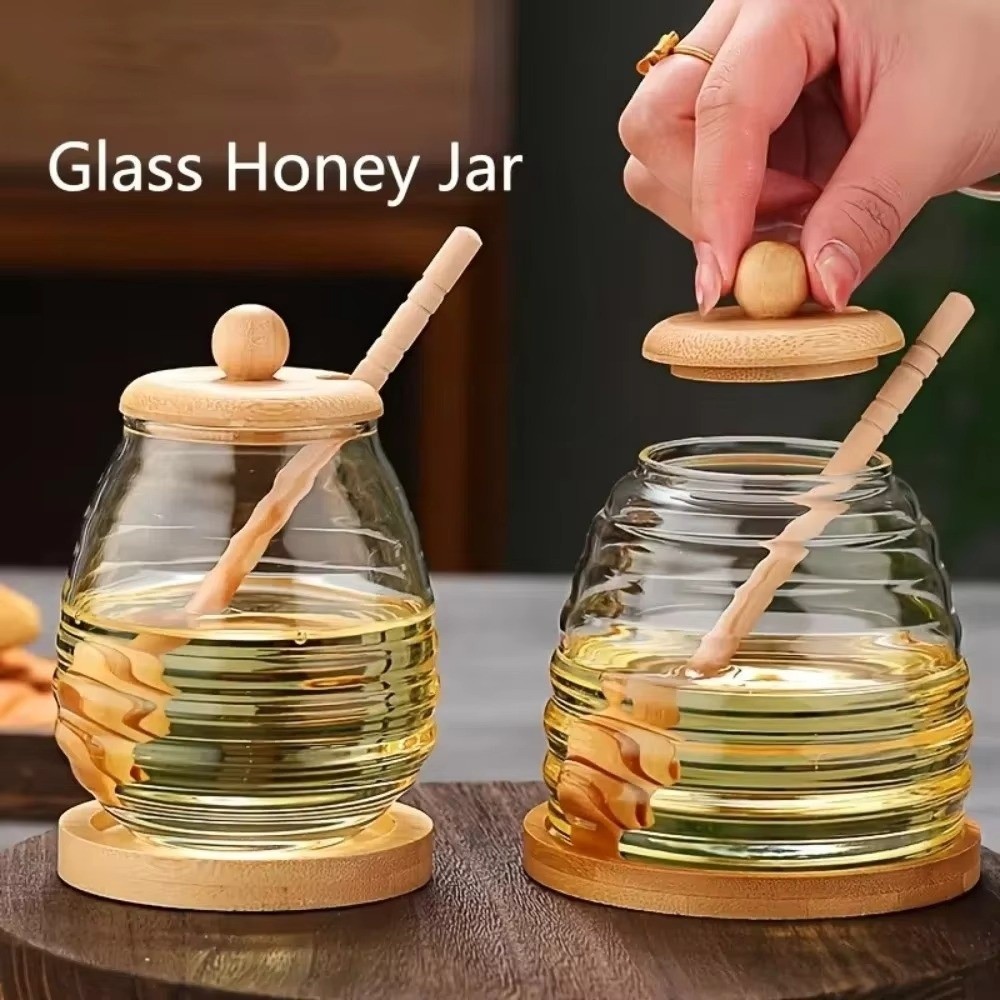 Transparent Glass Honeycomb Ta - Food Storage Glass Containers Large 评论和价格