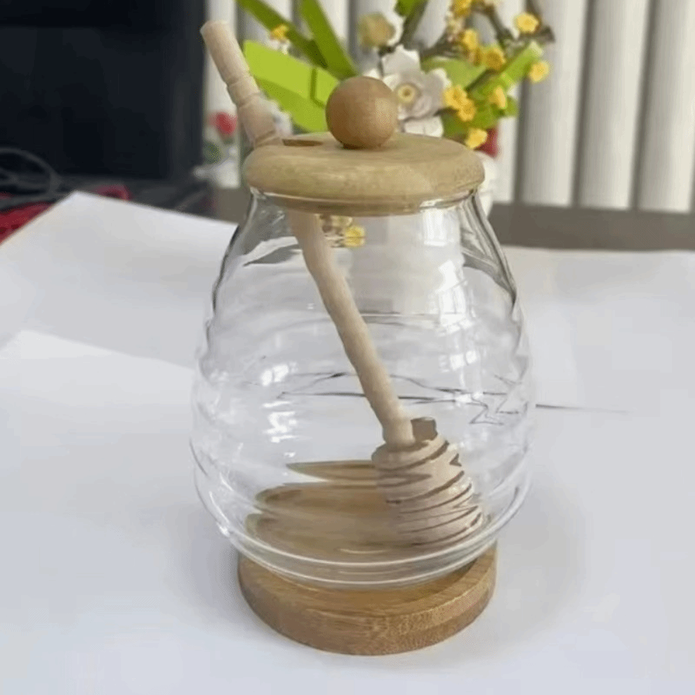 Transparent Glass Honeycomb Ta - Food Storage Glass Containers Large 评论和价格