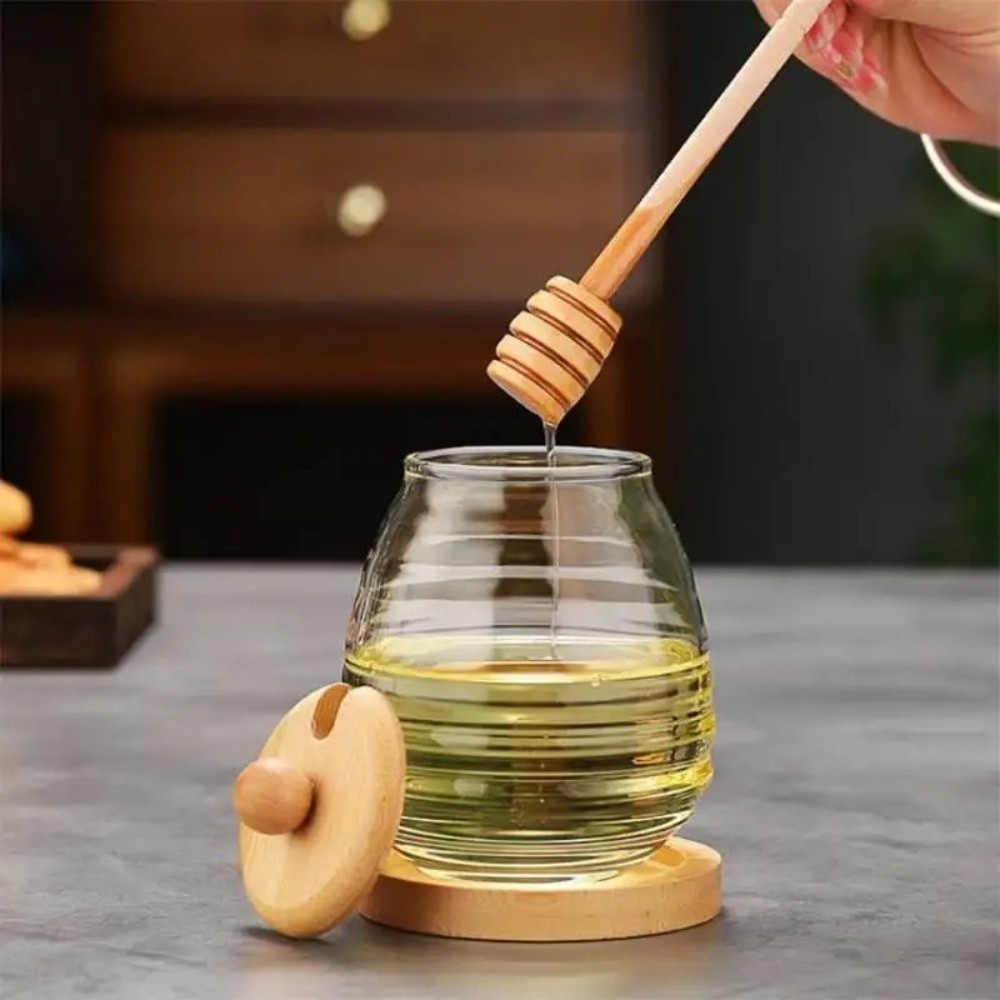 Transparent Glass Honeycomb Ta - Food Storage Glass Containers Large 评论和价格