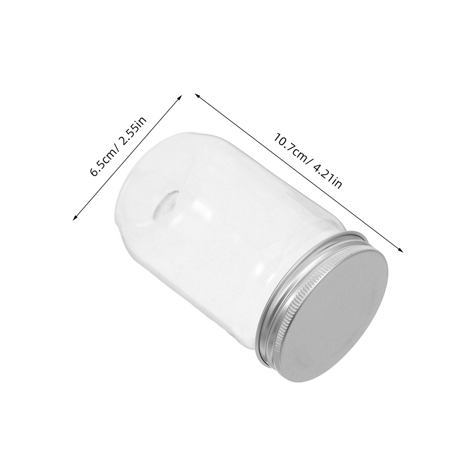6Pcs Clear Plastic Mason Jars  - Food Storage With Lids 评论和价格