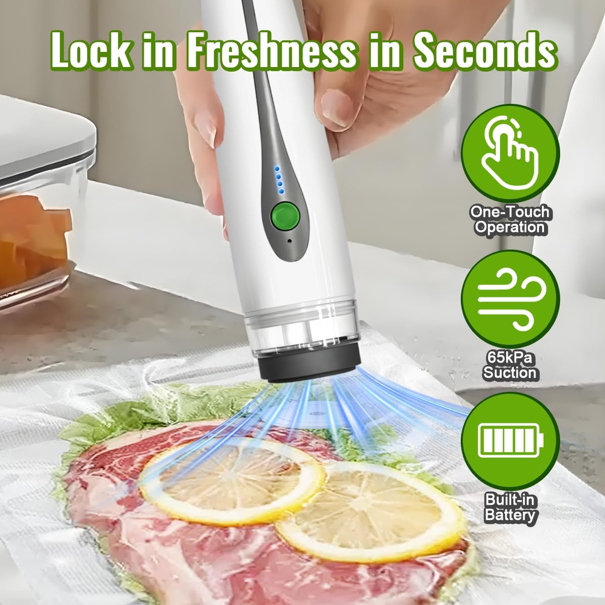Automatic Mini Vacuum Sealer P - Food Storage Home 评论和价格