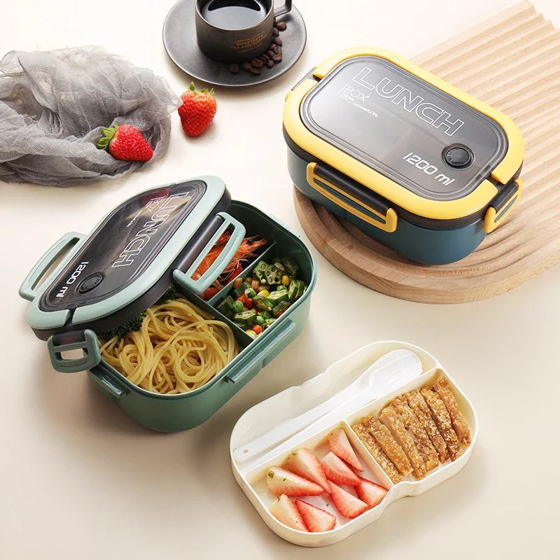 Hot Single Double-layer Lunch  - Food Storage Drawer Organizer 评论和价格
