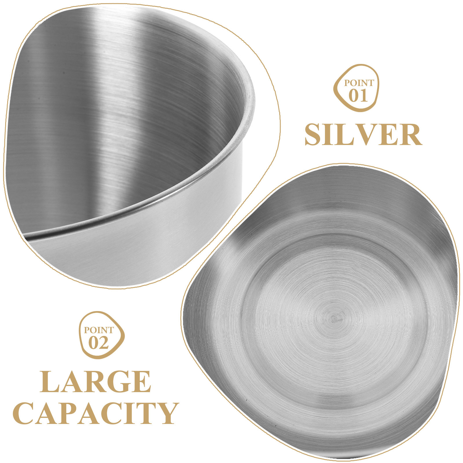 Deep Stainless Steel Mixing Bo - Food Storage Meal Prep 评论和价格