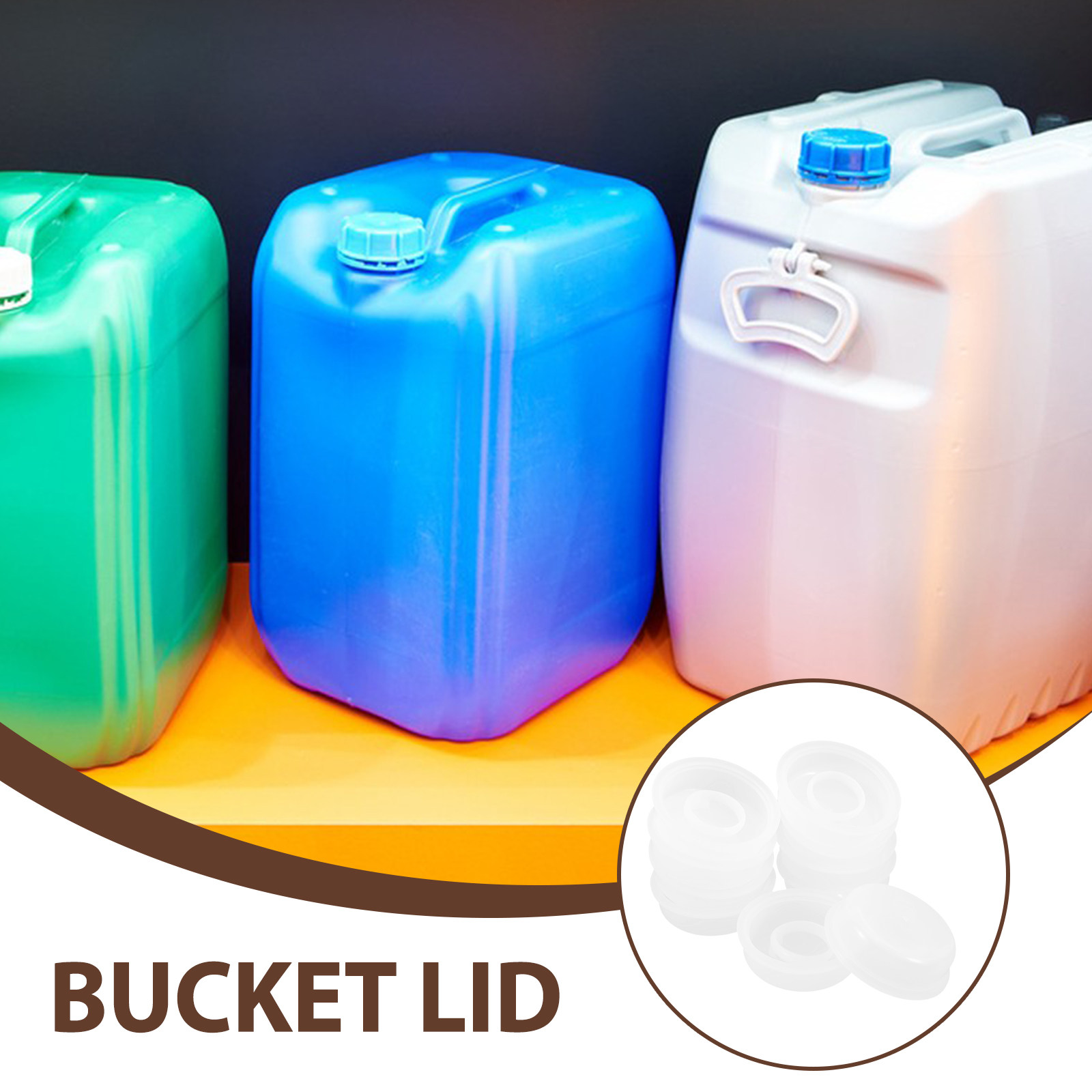 10Pcs Plastic Chemical Bucket  - Food Storage With Lids 评论和价格