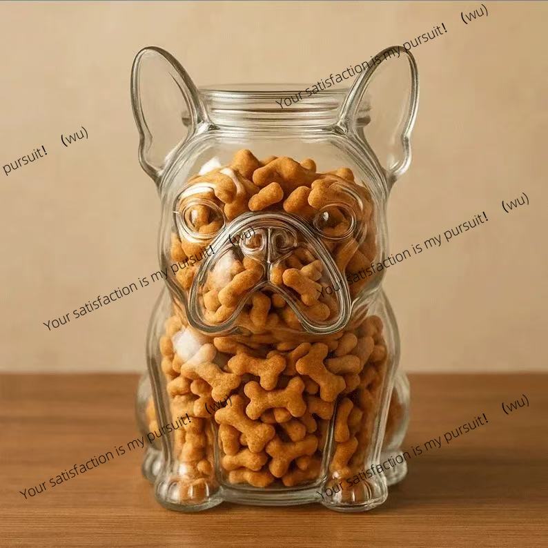 Dog Handling Container Bulldog - Food Storage Glass Containers Large 评论和价格