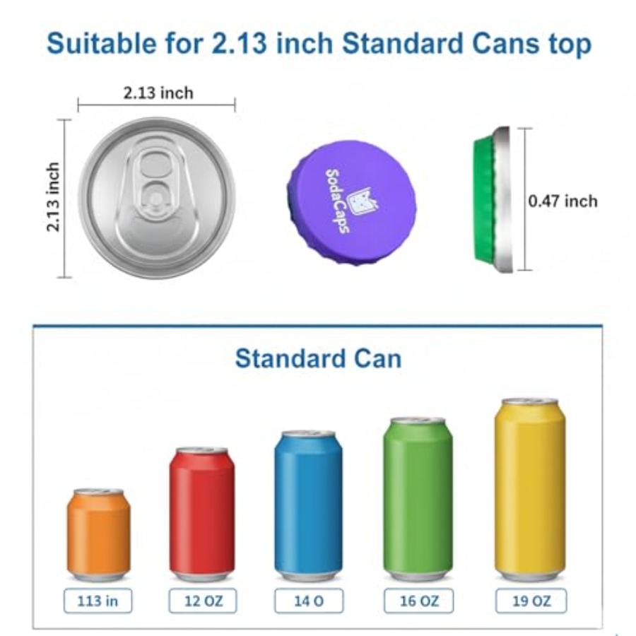 Silicone Soda Can Covers Reusa - Silicone Stretch Lid 评论和价格