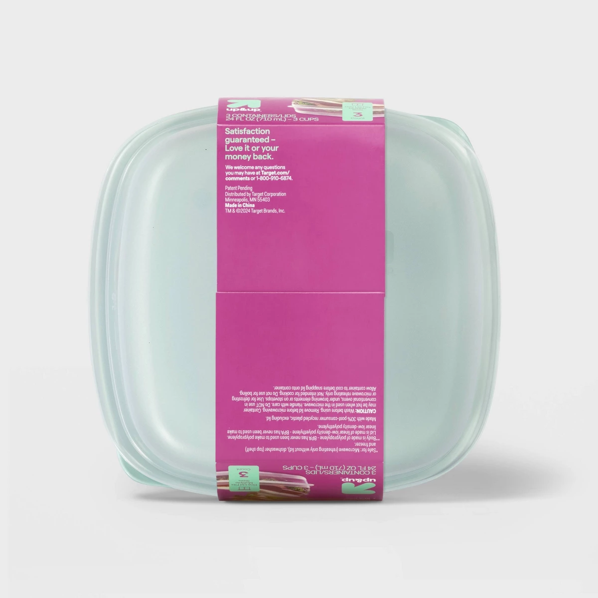 2026 New 3 Pack 24oz Square Fo - Food Storage Meal Prep 评论和价格