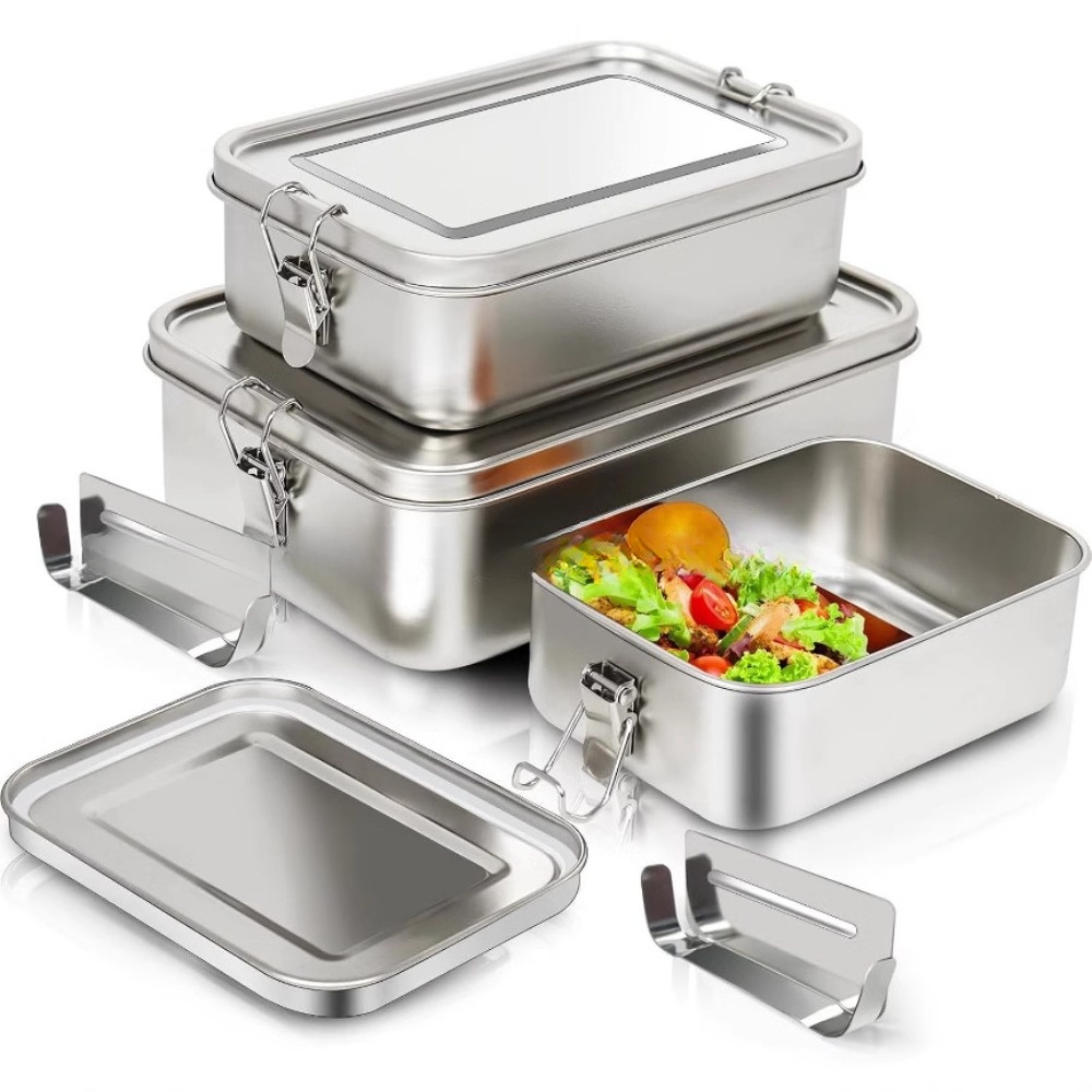 Stainless Steel Bento Box Meta - Food Storage Order 评论和价格